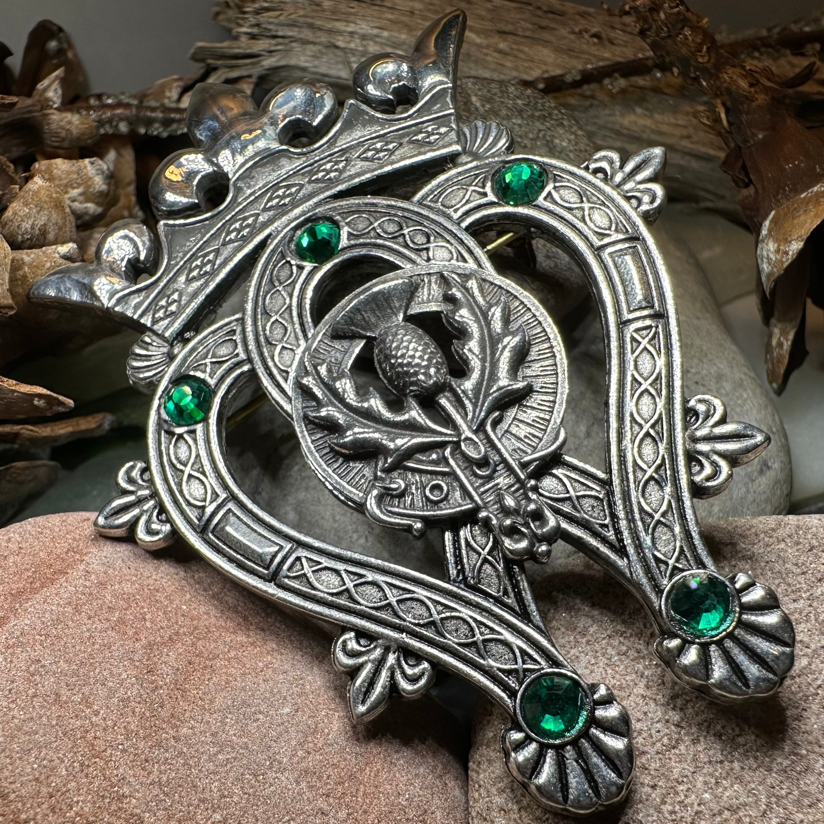 Highland Luckenbooth Plaid Pin - Handmade in Scotland