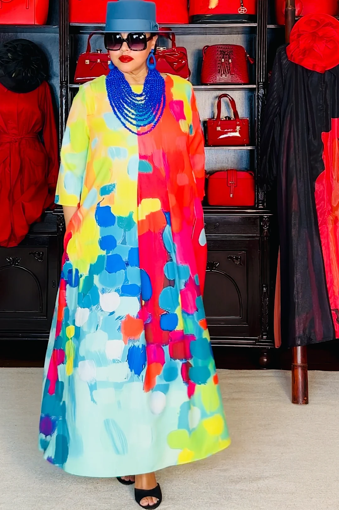 Spring Summer Multi Color Dress by Social Butterfly Collection