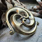 Bronze Gallo-Roman Triquetra Brooch - Bronze Historical Reproduction Pin