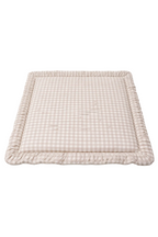 Beige Gingham Padded Baby Play Mat