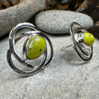 Connemara Marble Celtic Post Earrings