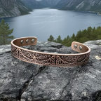 Slim Tree of Life Copper Cuff Bracelet