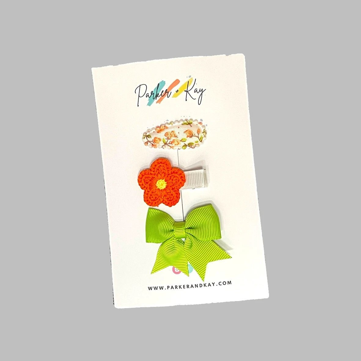 Baby 3-Piece Hair Clips Variety Set by Parker + Kay Creative