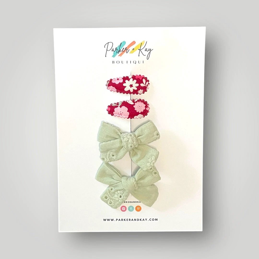 Mini Pigtails & Clips Set by Parker + Kay Creative