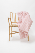 Pink Gingham Crib Quilted Blanket
