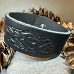 Celtic Legend Leather Cuff Bracelet