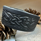 Celtic Legend Leather Cuff Bracelet