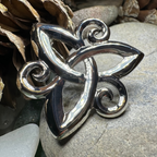 Ritona Celtic Spiral Trinity Knot Brooch