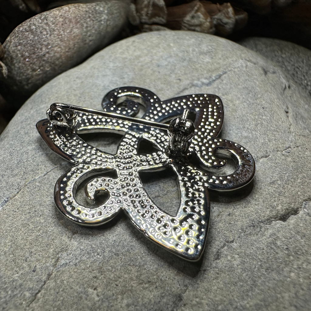 Ritona Celtic Spiral Trinity Knot Brooch