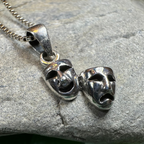 Theater Mask Necklace