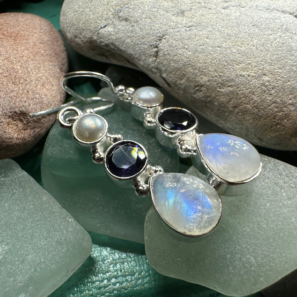 Ava Moonstone Earrings for Women