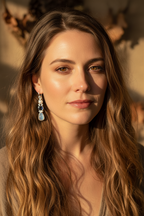 Ava Moonstone Earrings for Women
