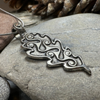 Celtic Oak Leaf Pewter Necklace