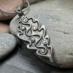 Celtic Oak Leaf Pewter Necklace