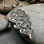 Celtic Oak Leaf Pewter Necklace