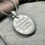 Celtic Bear Pewter Necklace