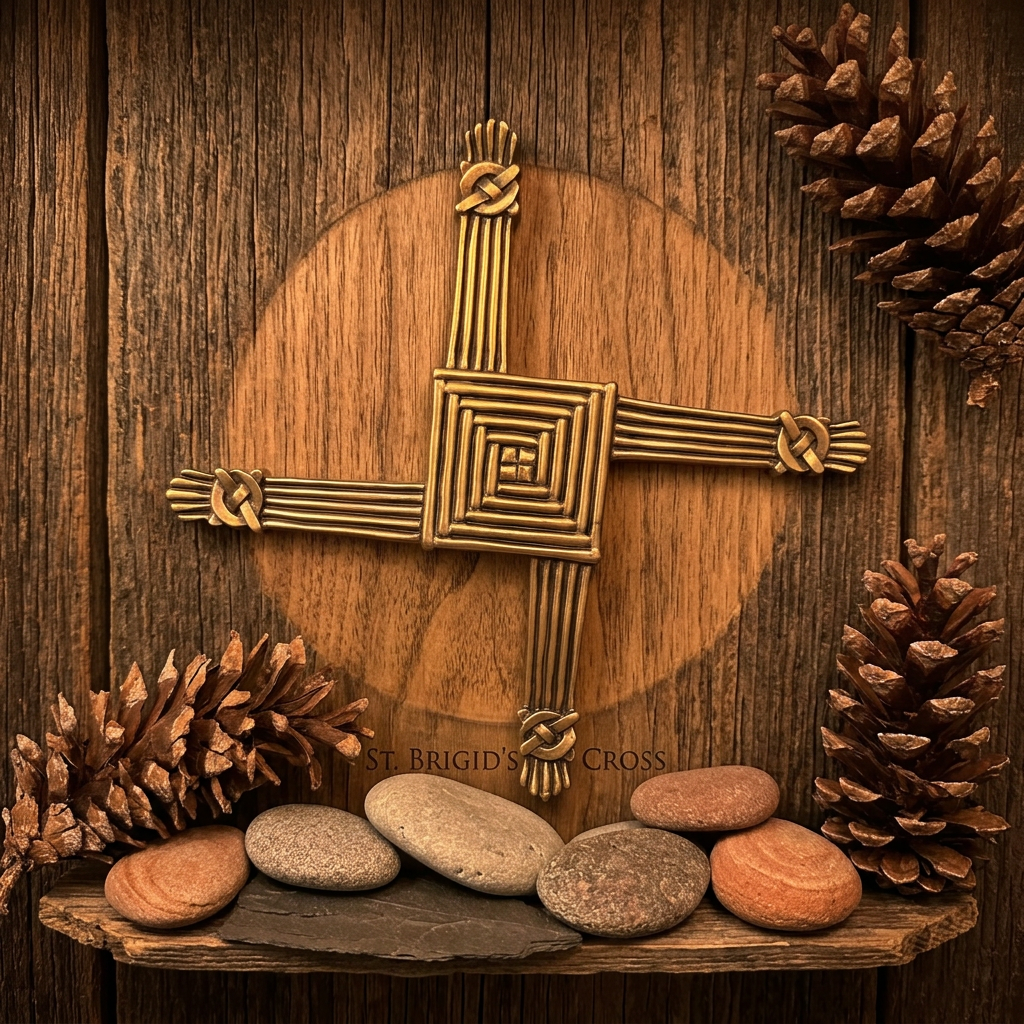 Saint Brigid's Cross Wall Plaque