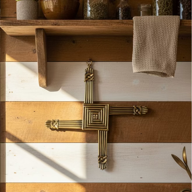 Saint Brigid's Cross Wall Plaque