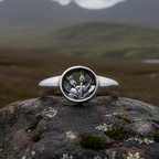 Nahla Petite Scottish Thistle Ring in Sterling Silver