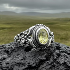 Romantic Celtic Knot Ring in Sterling Silver