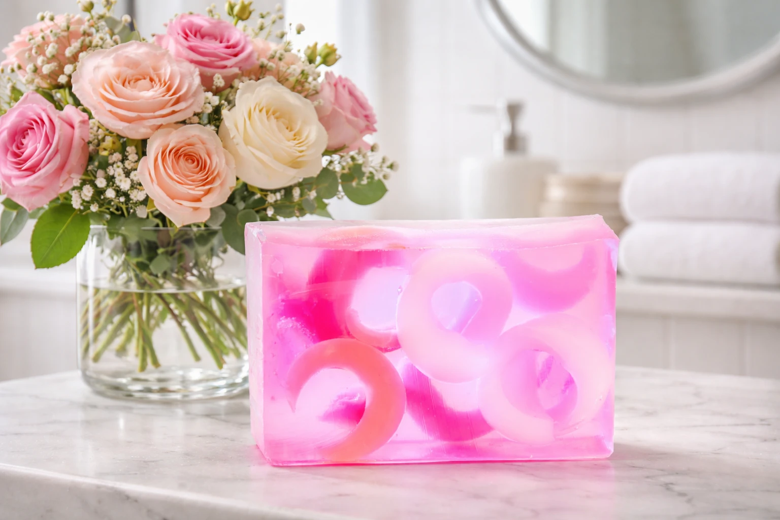 WANDERING ROSE SOAP SLICE 5.5 oz. by Essential Journeys