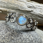 Jarida Celtic Love Knot Ring with Moonstone