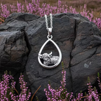 Little Hamish Highland Cow Necklace in Sterling Silver