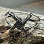 Irish Saint Brigid's Cross Ring in Sterling Silver