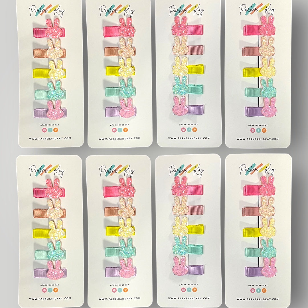 Sparkling Bunny Hair Clips