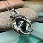Daleina Scottish Thistle Necklace in Sterling Silver