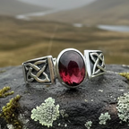 Syra Celtic Knot Ring in Sterling Silver