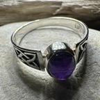 Syra Celtic Knot Ring in Sterling Silver