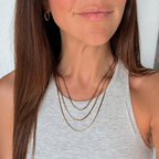 Dainty Box Chain Necklace (20")