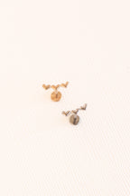 Heart Trio Flat Back Stud