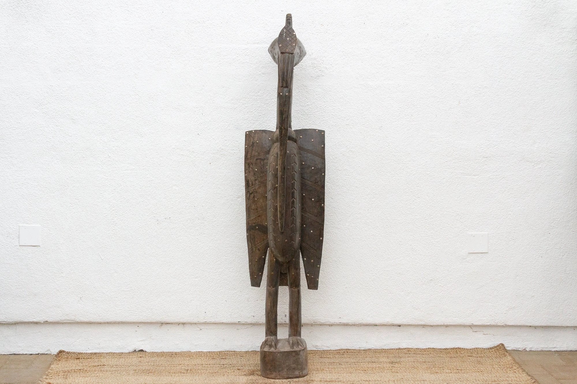 72" Tall Elegant African Hornbill Bird Sculpture by DE-COR | Globally Inspired