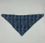 Indigo Fishbone Reversible Baby Bib