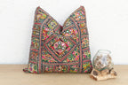 Antique Jeweled Medallion Jaisalmer Pillow