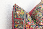 Antique Jeweled Medallion Jaisalmer Pillow