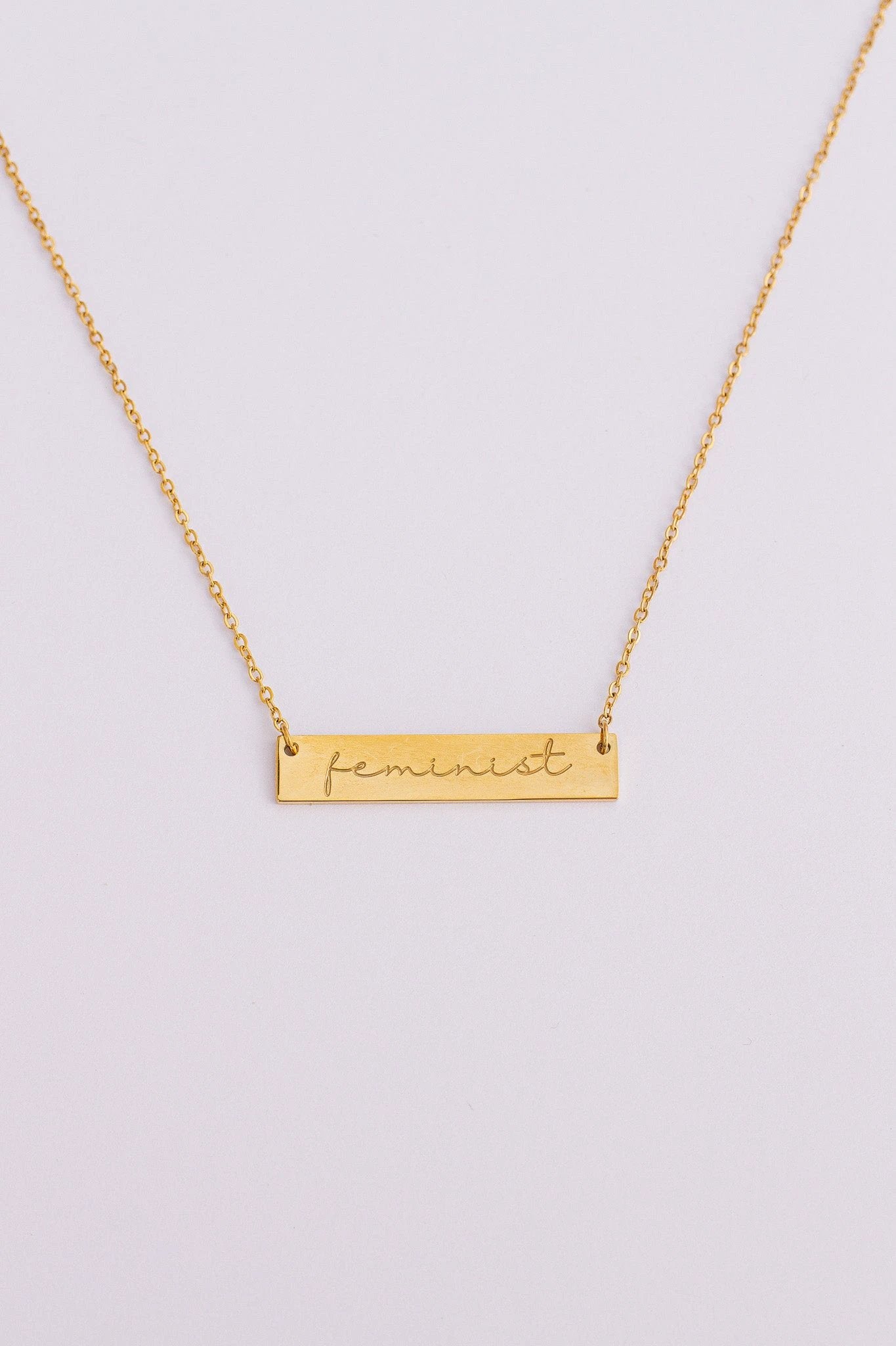 Feminist Necklace by Rose & Clay