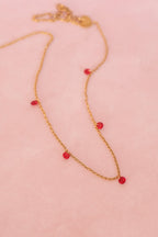 Madison Necklace in Red