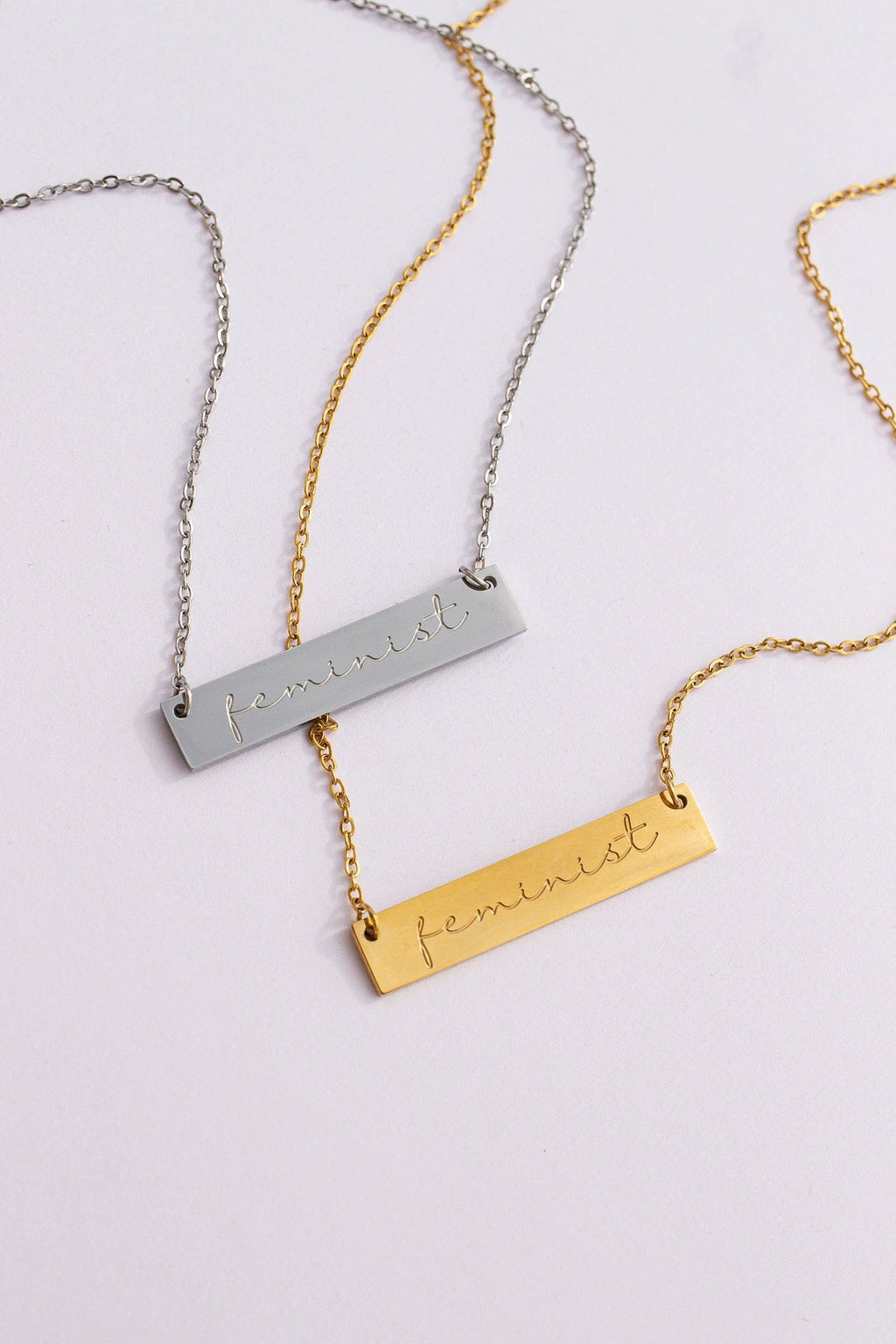 Feminist Necklace by Rose & Clay