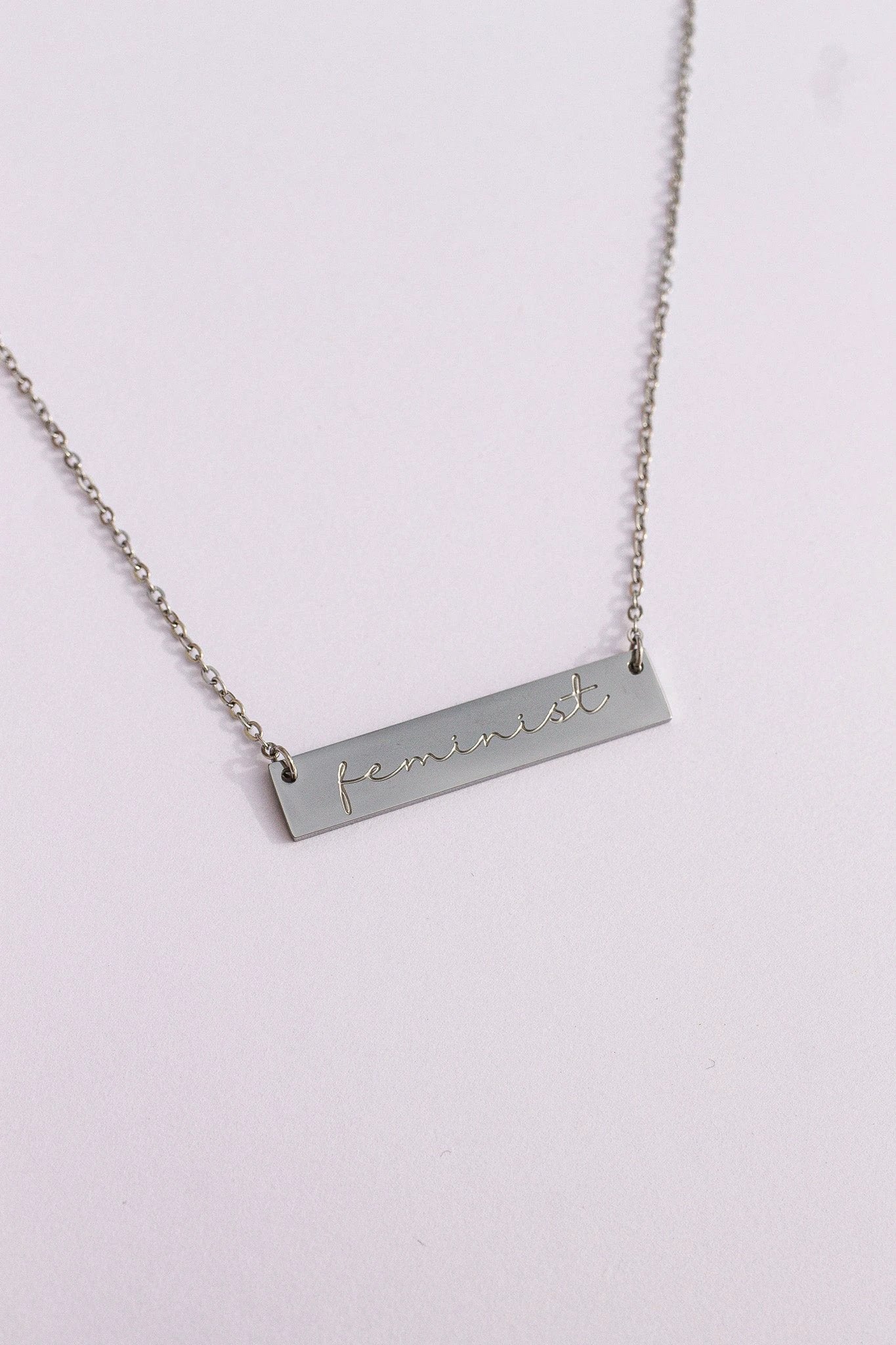 Feminist Necklace by Rose & Clay