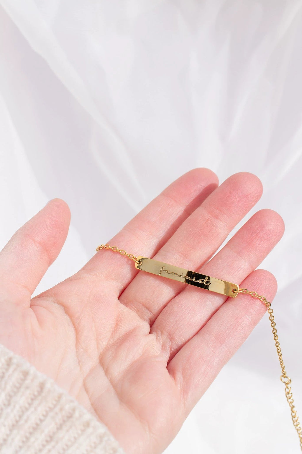 Feminist Bracelet by Rose & Clay