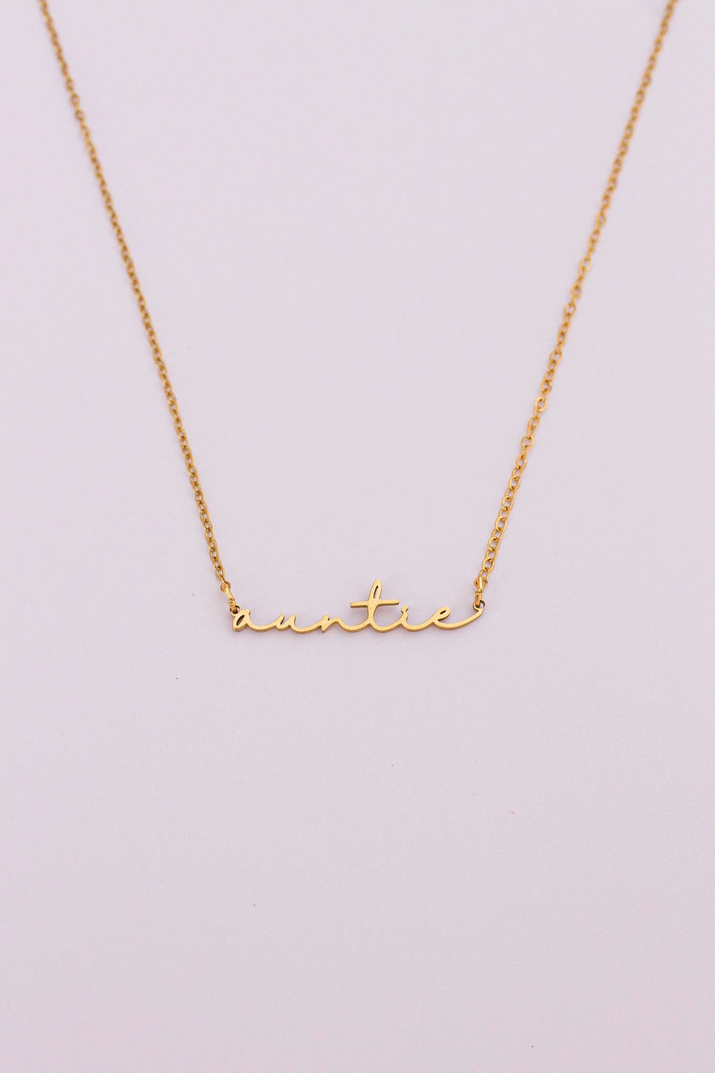 "Auntie" Necklace by Rose & Clay