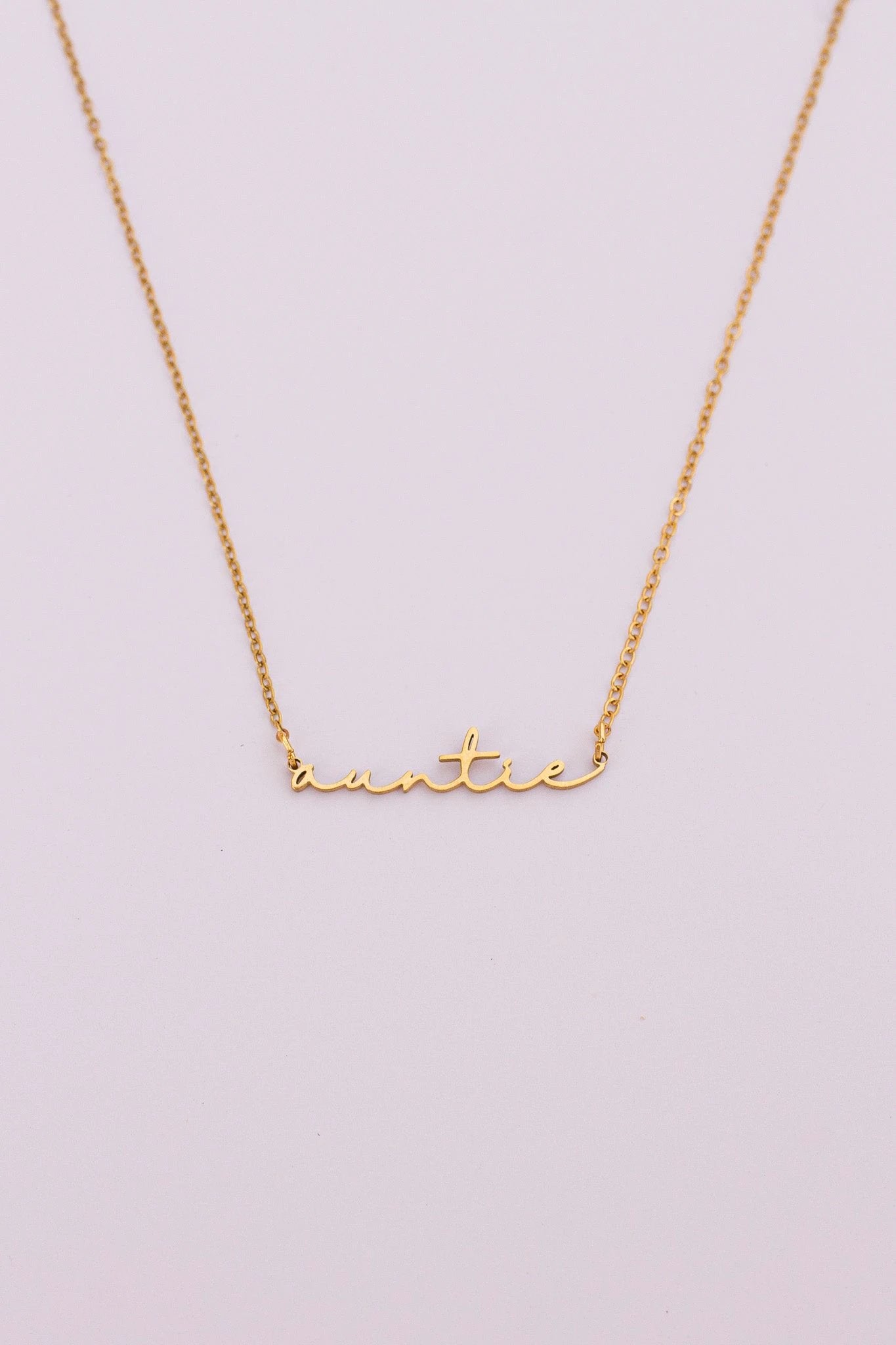 "Auntie" Necklace by Rose & Clay