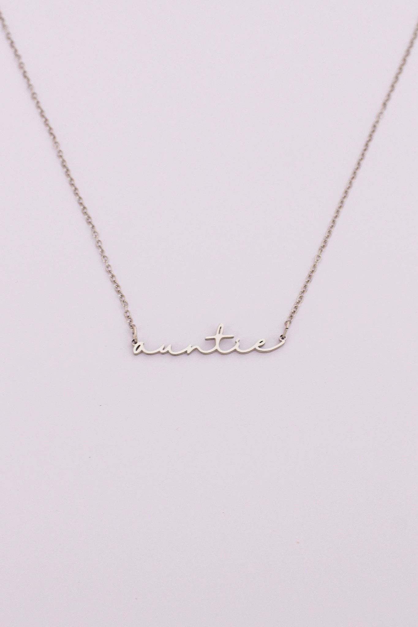 "Auntie" Necklace by Rose & Clay