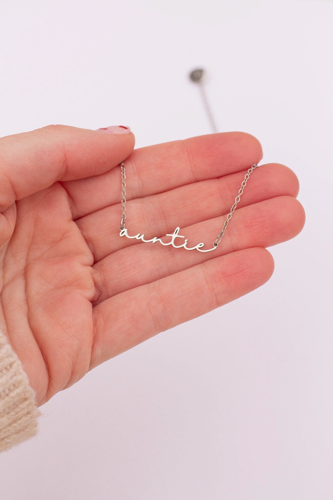 "Auntie" Necklace by Rose & Clay