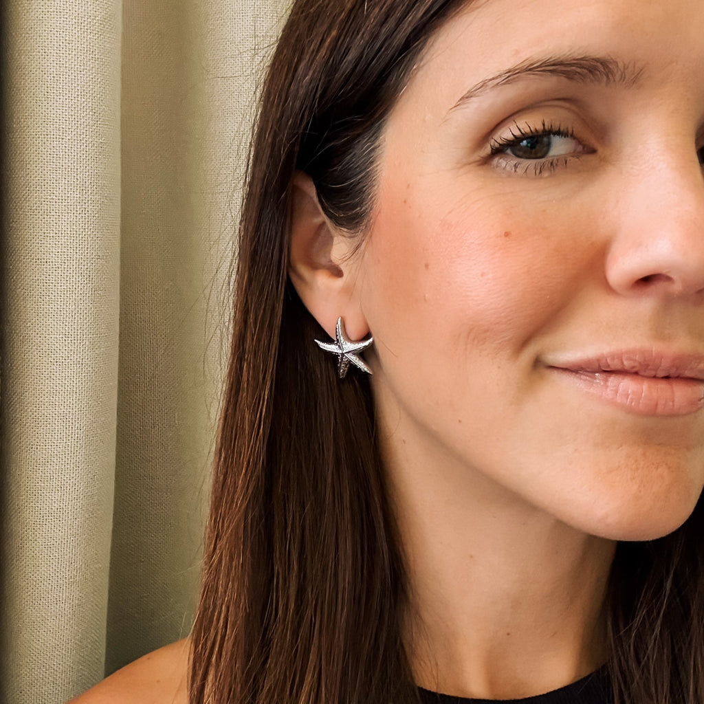 Jumbo Starfish Stud Earrings