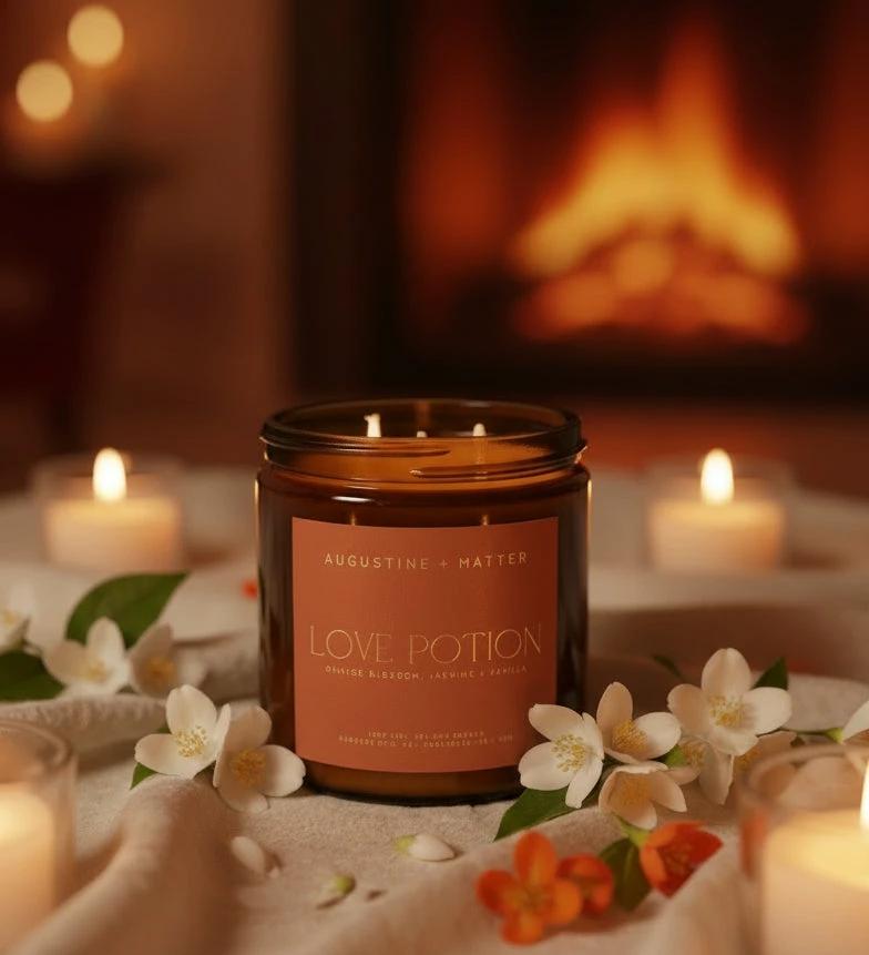 Love Potion - 12oz Soy Candle by Augustine + Matter Candle Studio LLC