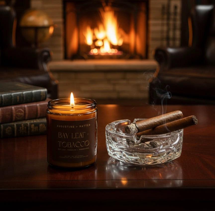 Bay Leaf + Tobacco - 7oz Soy Candle by Augustine + Matter Candle Studio LLC